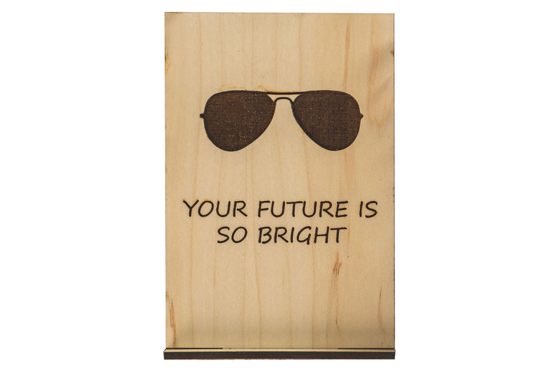 Bright Future Wood Card