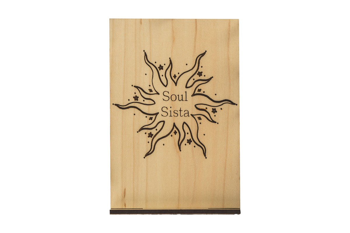 Soul Sista Wood Card
