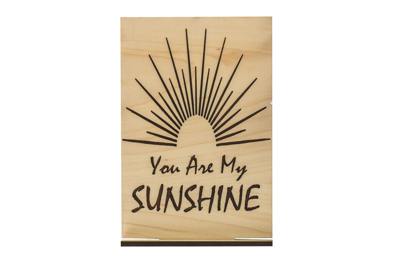 Sunshine Wood Card