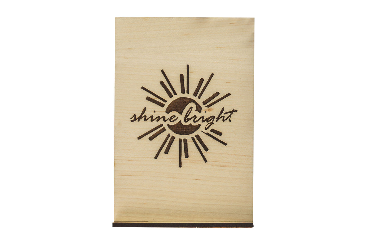 Shine Bright Wood Card
