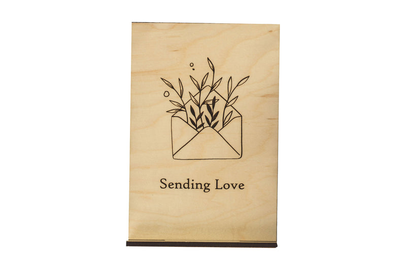 Sending Love Wood Card