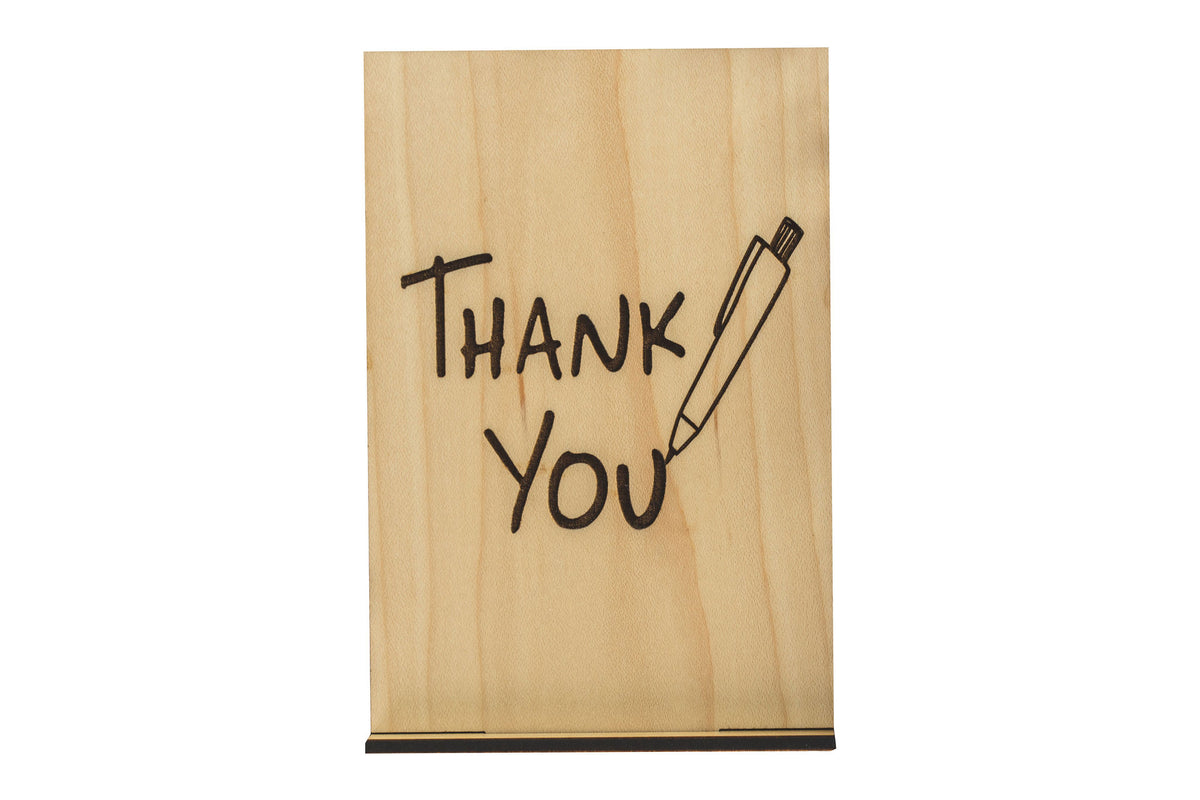 Thank You Wood Card