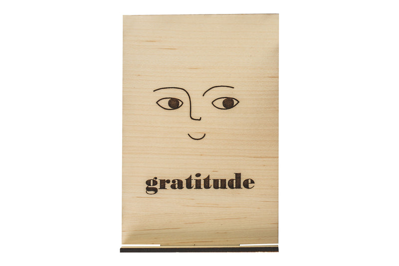 Gratitude Wood Card