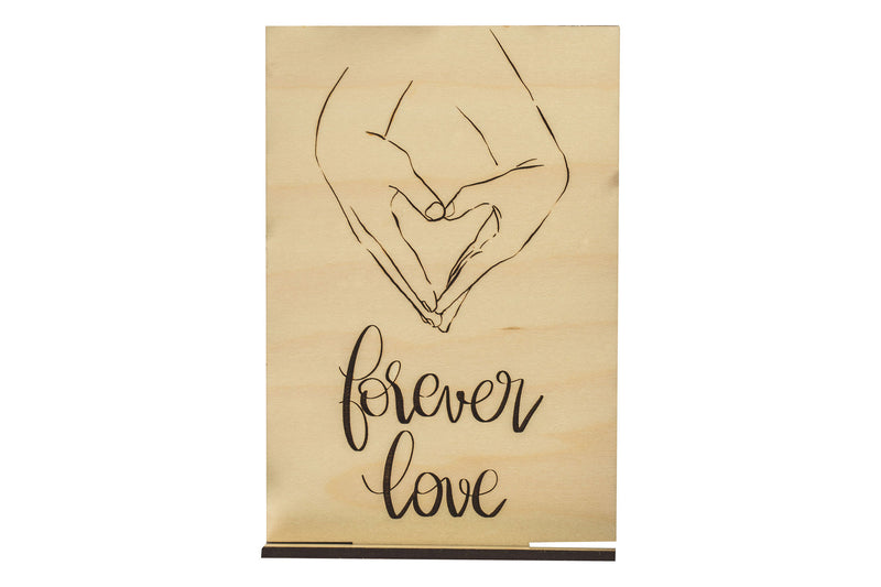Forever Love Wood Card