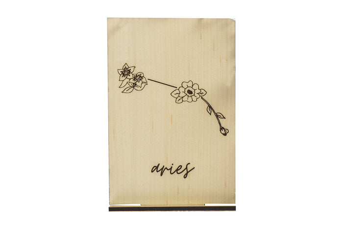 Aries Wood Card