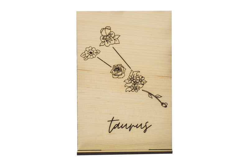 Taurus Wood Card