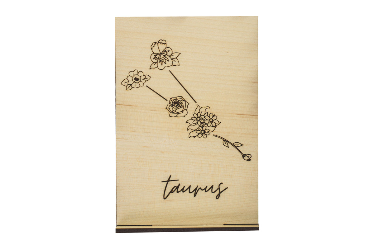 Taurus Wood Card