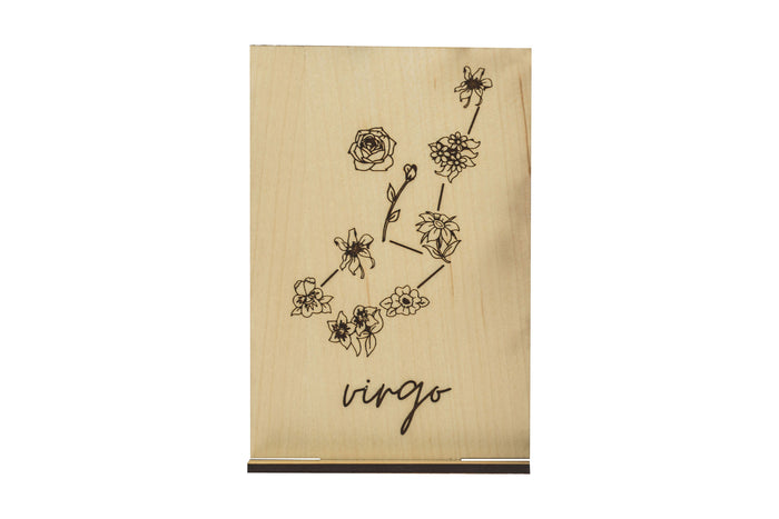 Virgo Wood Card