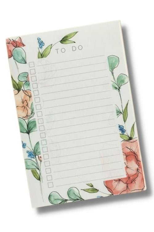 Floral Print Notepad